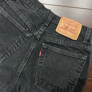 **SOLD** VINTAGE BLACK LEVIS 512 SLIM STRAIGHT LEG JEANS LONG LENGTH